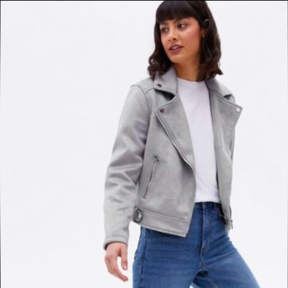 Grey Moto Jacket - Picture 16 of 16